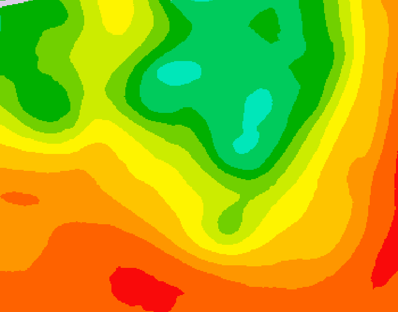GDPS 500 millibar geopotential height 228 hour forecast chart for Canada based on 2026/07/12 0000Z data