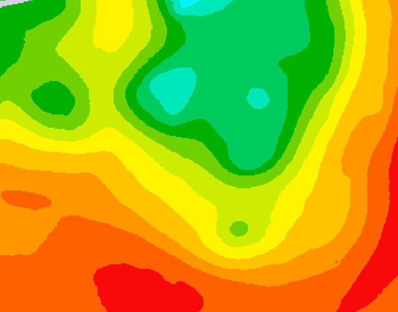 GDPS 500 millibar geopotential height 234 hour forecast chart for Canada based on 2026/07/12 0000Z data
