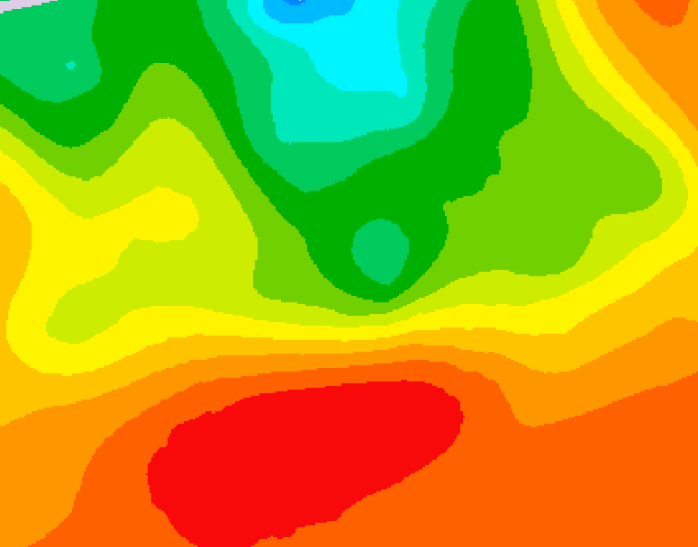 GDPS 500 millibar geopotential height 036 hour forecast chart for Canada based on 2026/07/12 1200Z data