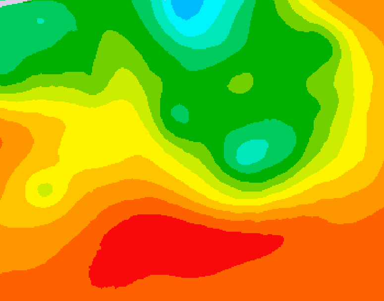 GDPS 500 millibar geopotential height 060 hour forecast chart for Canada based on 2026/07/12 1200Z data