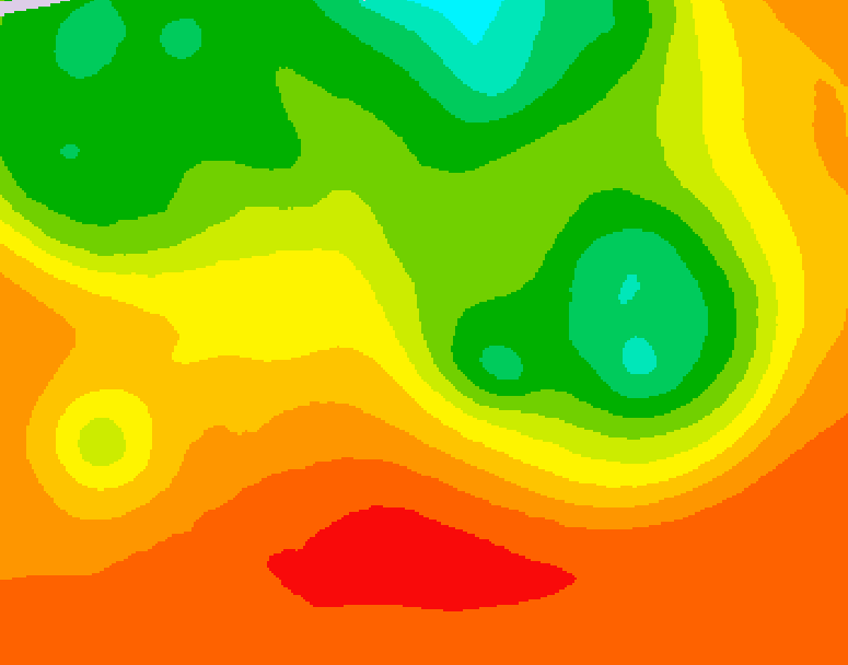 GDPS 500 millibar geopotential height 084 hour forecast chart for Canada based on 2026/07/12 1200Z data