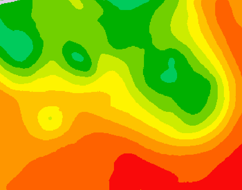 GDPS 500 millibar geopotential height 132 hour forecast chart for Canada based on 2026/07/12 1200Z data