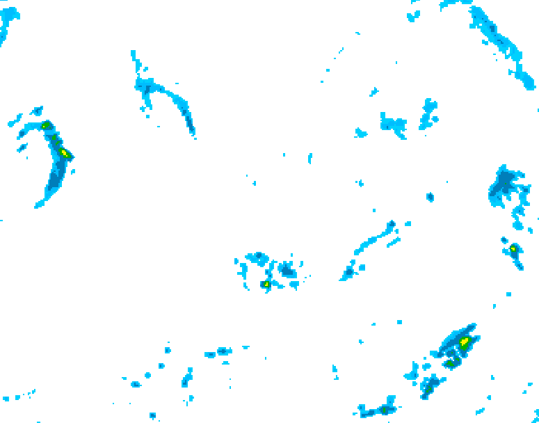 GDPS precipitation 210 hour forecast chart for Canada based on 2026/07/12 0000Z data