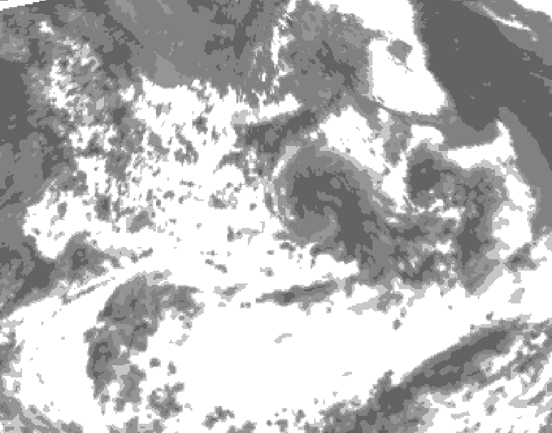 GDPS total cloud 054 hour forecast chart for Canada based on 2026/07/12 0000Z data