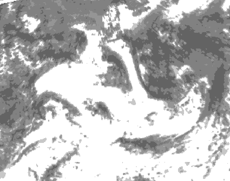 GDPS total cloud 138 hour forecast chart for Canada based on 2026/07/12 0000Z data