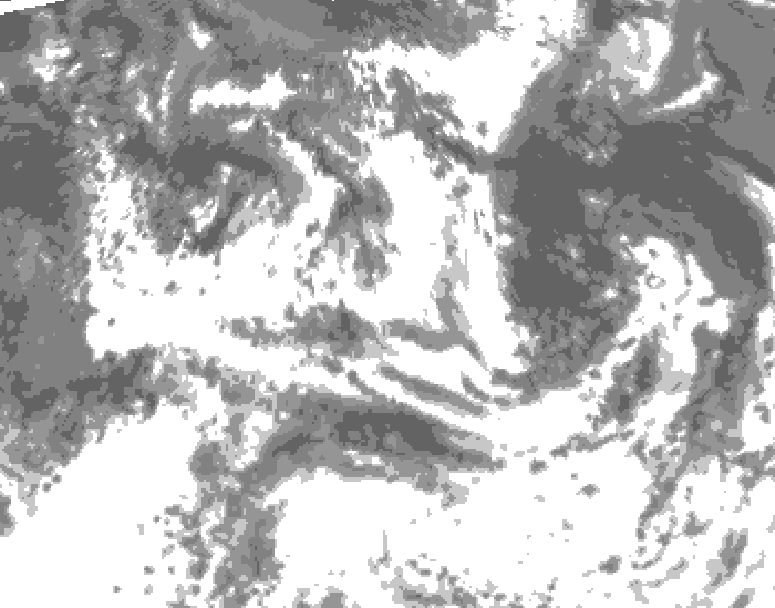 GDPS total cloud 108 hour forecast chart for Canada based on 2026/07/12 1200Z data