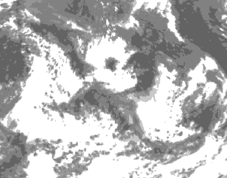 GDPS total cloud 180 hour forecast chart for Canada based on 2026/07/12 1200Z data