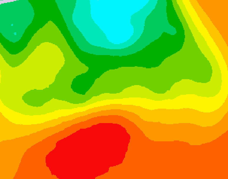 GDPS 500 millibar geopotential height 006 hour forecast chart for Canada based on 2026/07/13 0000Z data