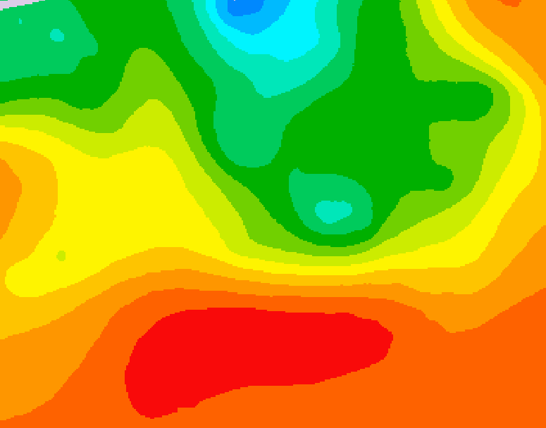 GDPS 500 millibar geopotential height 036 hour forecast chart for Canada based on 2026/07/13 0000Z data