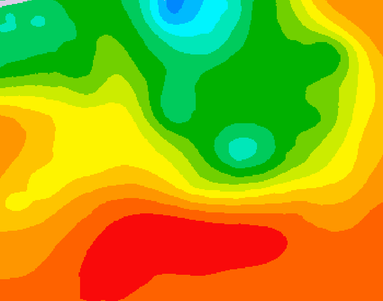 GDPS 500 millibar geopotential height 042 hour forecast chart for Canada based on 2026/07/13 0000Z data