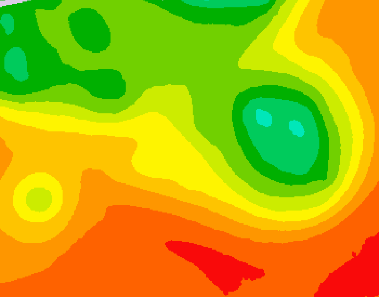 GDPS 500 millibar geopotential height 102 hour forecast chart for Canada based on 2026/07/13 0000Z data