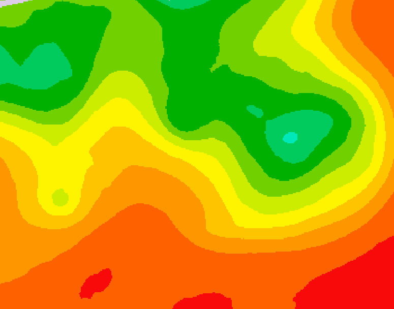 GDPS 500 millibar geopotential height 138 hour forecast chart for Canada based on 2026/07/13 0000Z data