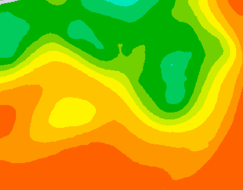 GDPS 500 millibar geopotential height 192 hour forecast chart for Canada based on 2026/07/13 0000Z data