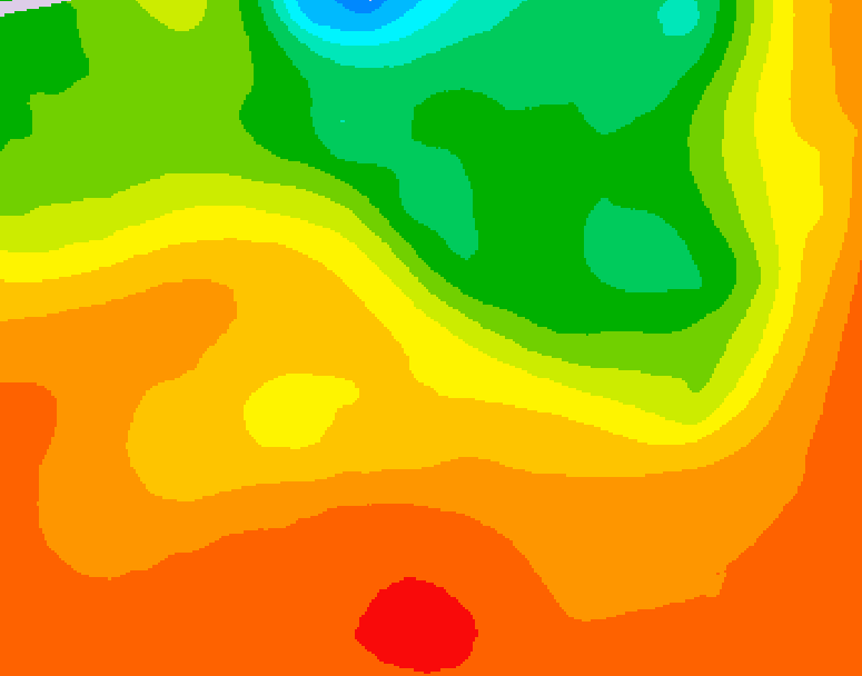 GDPS 500 millibar geopotential height 222 hour forecast chart for Canada based on 2026/07/13 0000Z data