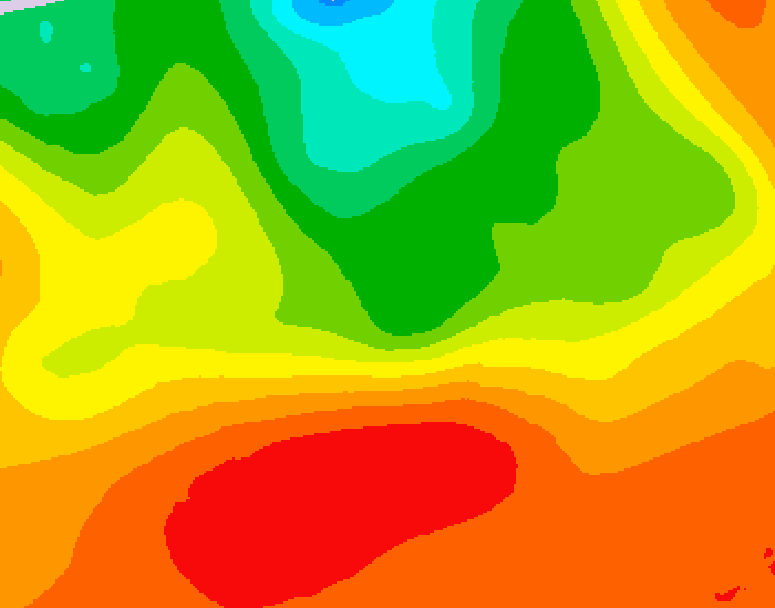 GDPS 500 millibar geopotential height 012 hour forecast chart for Canada based on 2026/07/13 1200Z data