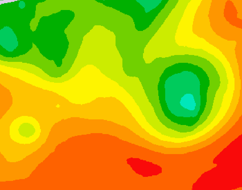 GDPS 500 millibar geopotential height 084 hour forecast chart for Canada based on 2026/07/13 1200Z data