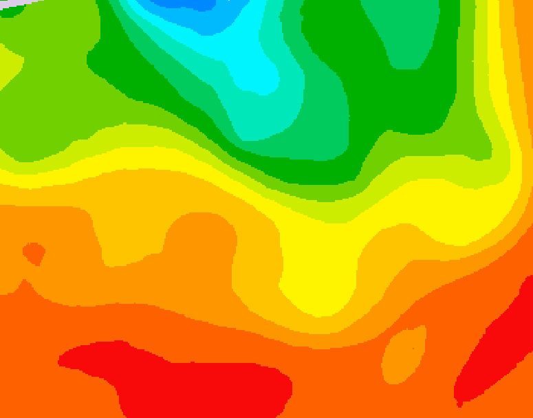 GDPS 500 millibar geopotential height 222 hour forecast chart for Canada based on 2026/07/13 1200Z data