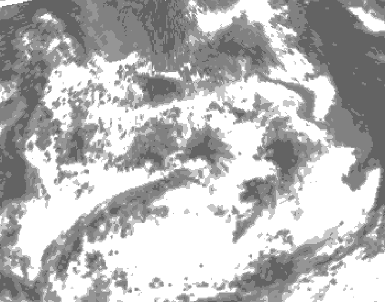 GDPS total cloud 006 hour forecast chart for Canada based on 2026/07/13 0000Z data