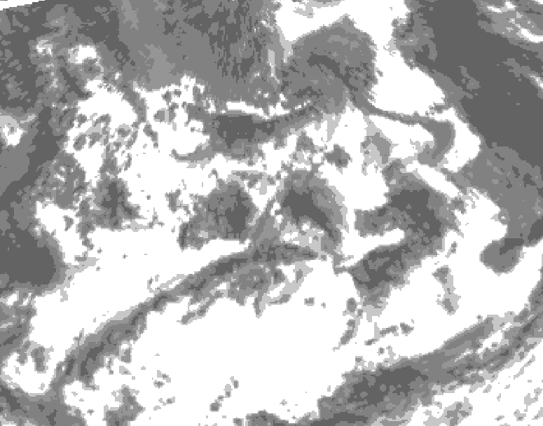 GDPS total cloud 012 hour forecast chart for Canada based on 2026/07/13 0000Z data