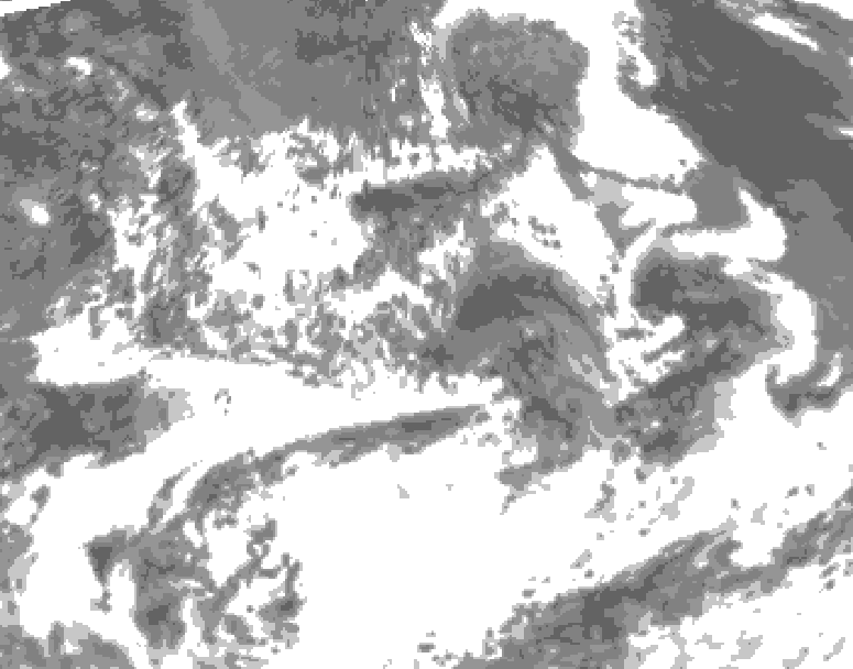 GDPS total cloud 024 hour forecast chart for Canada based on 2026/07/13 0000Z data