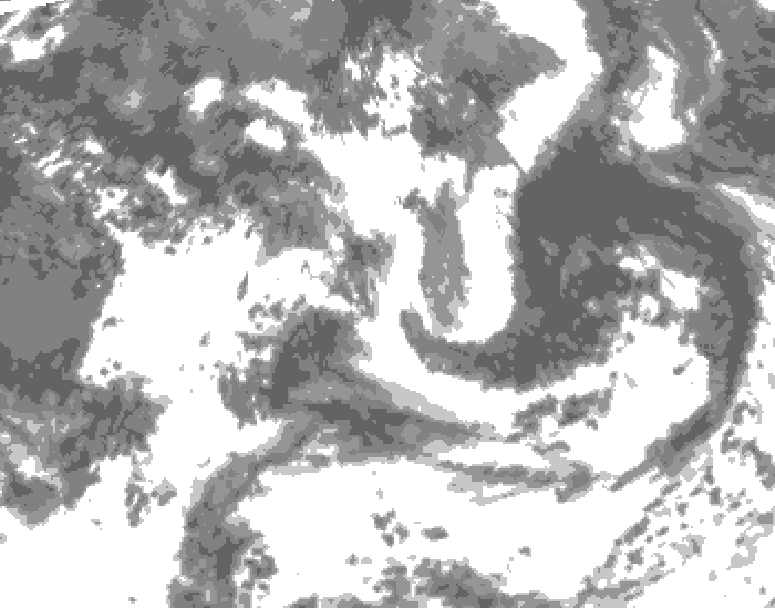 GDPS total cloud 084 hour forecast chart for Canada based on 2026/07/13 0000Z data