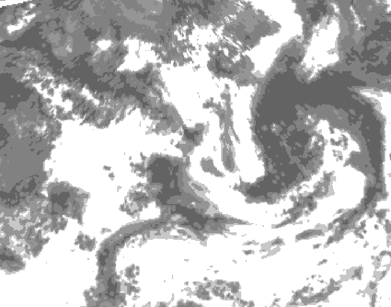 GDPS total cloud 090 hour forecast chart for Canada based on 2026/07/13 0000Z data