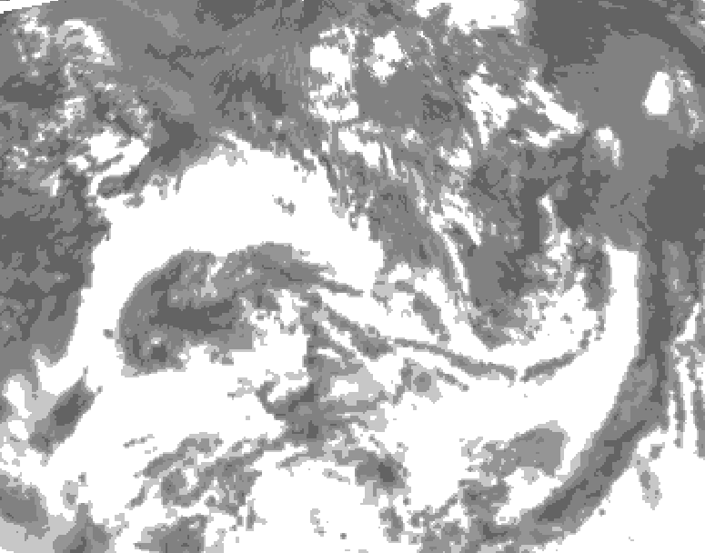 GDPS total cloud 210 hour forecast chart for Canada based on 2026/07/13 0000Z data