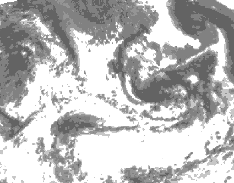 GDPS total cloud 036 hour forecast chart for Canada based on 2026/07/13 1200Z data