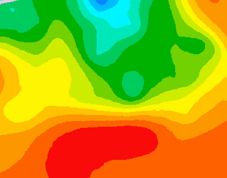 GDPS 500 millibar geopotential height 006 hour forecast chart for Canada based on 2026/07/14 0000Z data