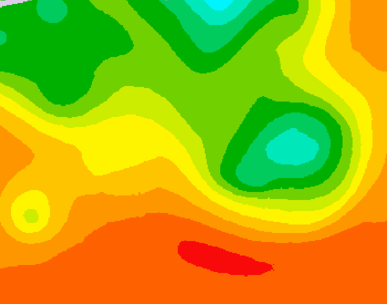 GDPS 500 millibar geopotential height 054 hour forecast chart for Canada based on 2026/07/14 0000Z data