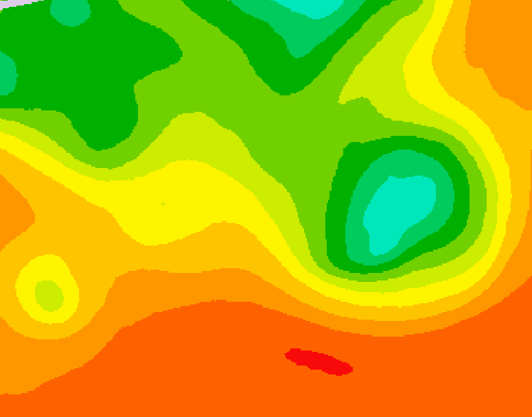GDPS 500 millibar geopotential height 060 hour forecast chart for Canada based on 2026/07/14 0000Z data