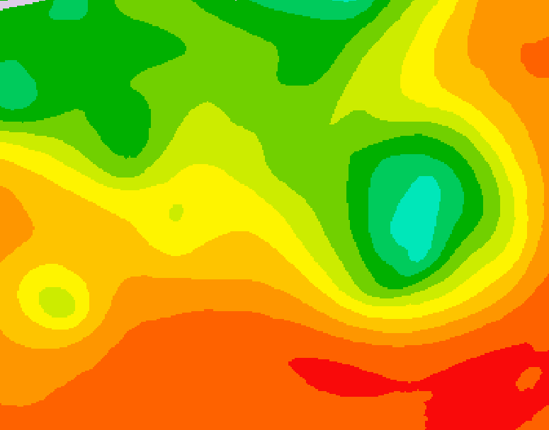 GDPS 500 millibar geopotential height 066 hour forecast chart for Canada based on 2026/07/14 0000Z data