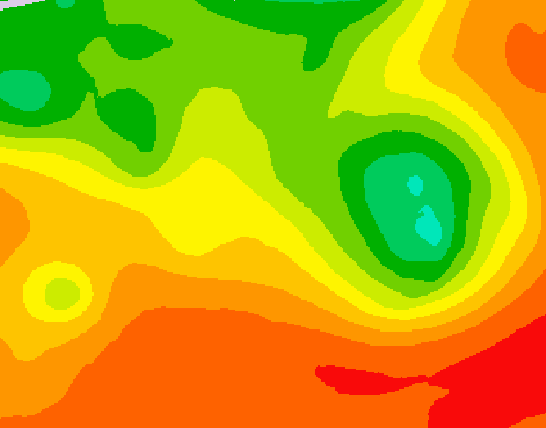 GDPS 500 millibar geopotential height 072 hour forecast chart for Canada based on 2026/07/14 0000Z data