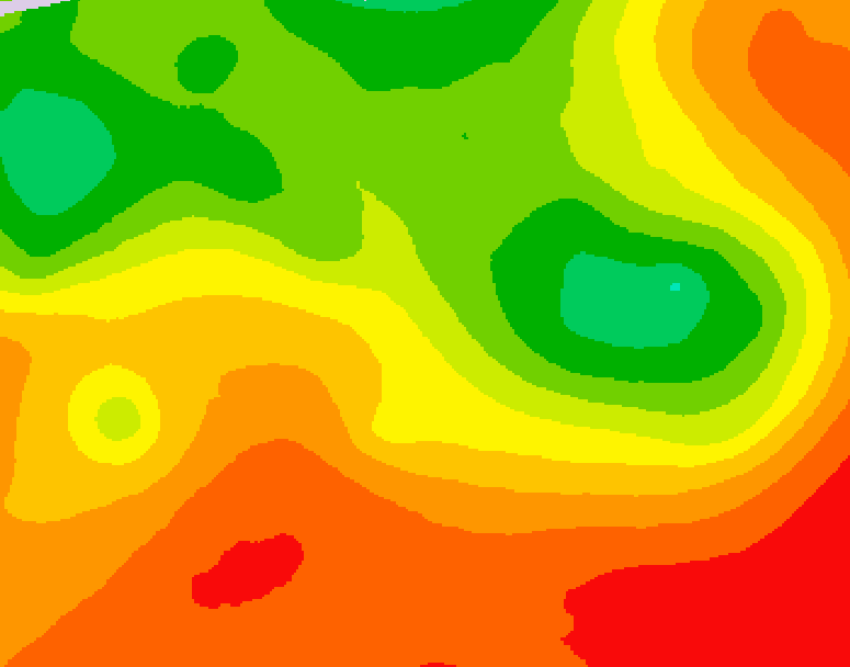 GDPS 500 millibar geopotential height 096 hour forecast chart for Canada based on 2026/07/14 0000Z data