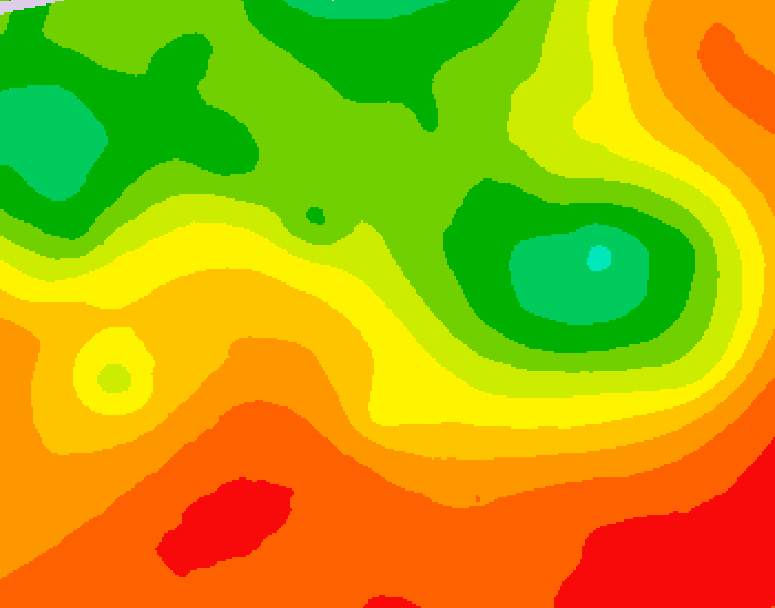 GDPS 500 millibar geopotential height 102 hour forecast chart for Canada based on 2026/07/14 0000Z data