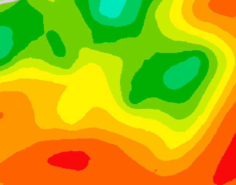 GDPS 500 millibar geopotential height 138 hour forecast chart for Canada based on 2026/07/14 0000Z data