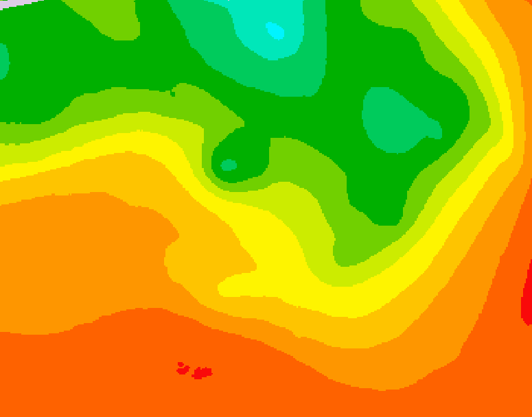 GDPS 500 millibar geopotential height 174 hour forecast chart for Canada based on 2026/07/14 0000Z data