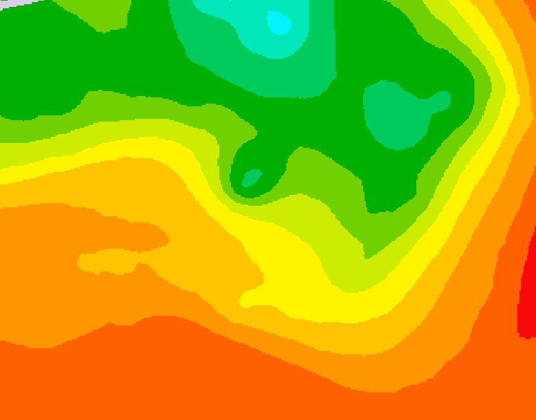 GDPS 500 millibar geopotential height 180 hour forecast chart for Canada based on 2026/07/14 0000Z data