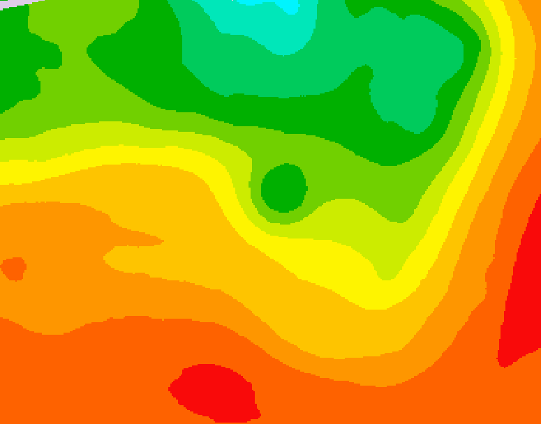 GDPS 500 millibar geopotential height 192 hour forecast chart for Canada based on 2026/07/14 0000Z data