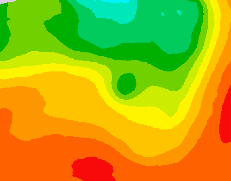 GDPS 500 millibar geopotential height 198 hour forecast chart for Canada based on 2026/07/14 0000Z data