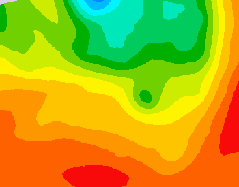 GDPS 500 millibar geopotential height 216 hour forecast chart for Canada based on 2026/07/14 0000Z data