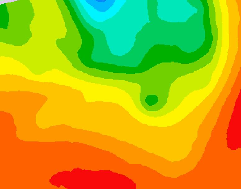 GDPS 500 millibar geopotential height 222 hour forecast chart for Canada based on 2026/07/14 0000Z data