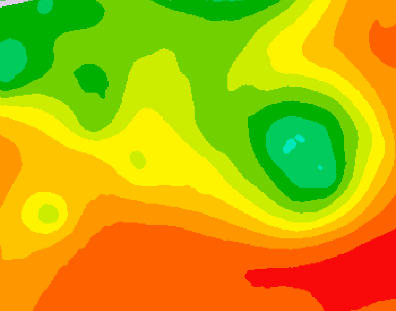 GDPS 500 millibar geopotential height 060 hour forecast chart for Canada based on 2026/07/14 1200Z data