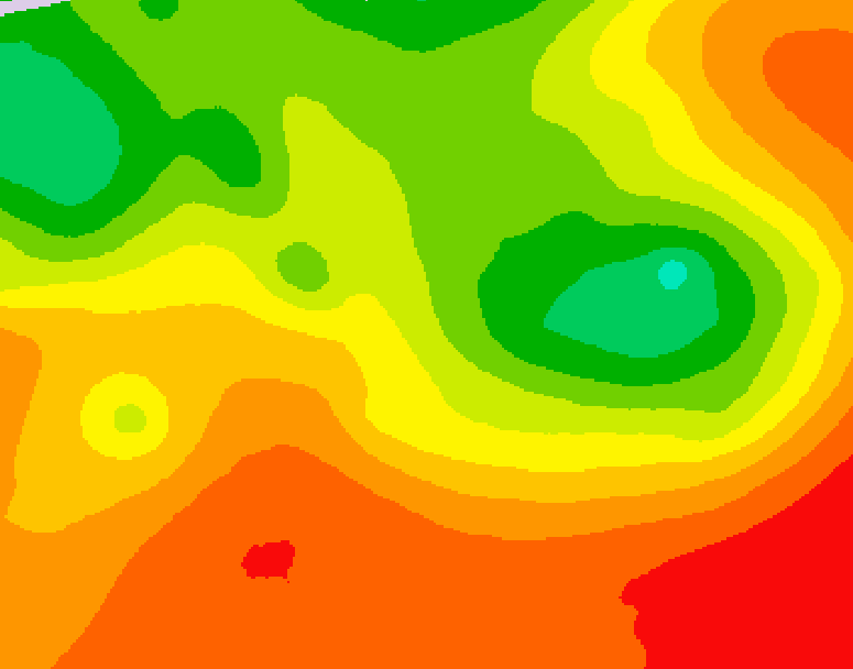 GDPS 500 millibar geopotential height 084 hour forecast chart for Canada based on 2026/07/14 1200Z data