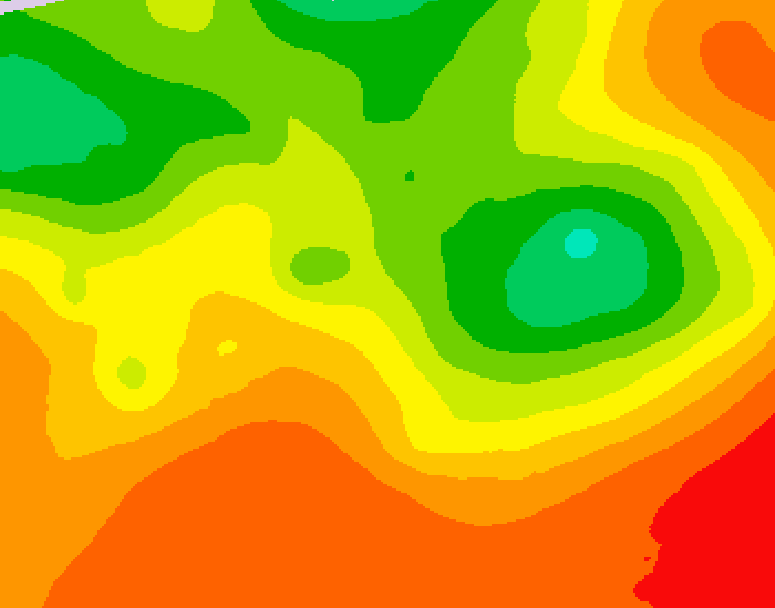 GDPS 500 millibar geopotential height 096 hour forecast chart for Canada based on 2026/07/14 1200Z data