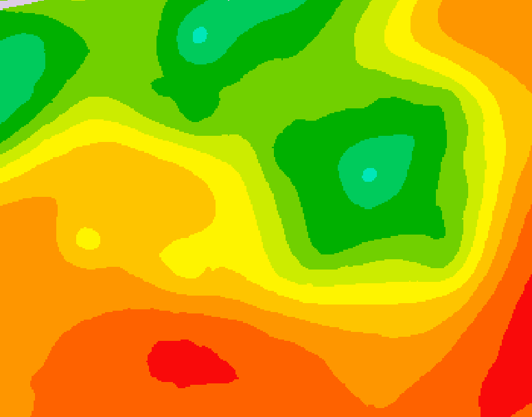 GDPS 500 millibar geopotential height 132 hour forecast chart for Canada based on 2026/07/14 1200Z data