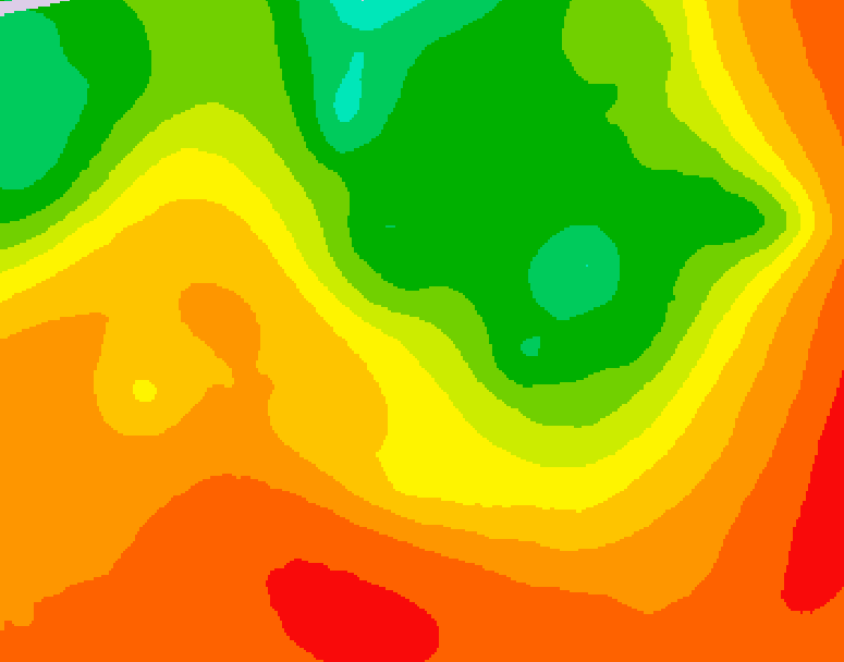 GDPS 500 millibar geopotential height 156 hour forecast chart for Canada based on 2026/07/14 1200Z data