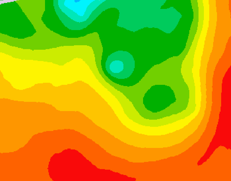 GDPS 500 millibar geopotential height 216 hour forecast chart for Canada based on 2026/07/14 1200Z data