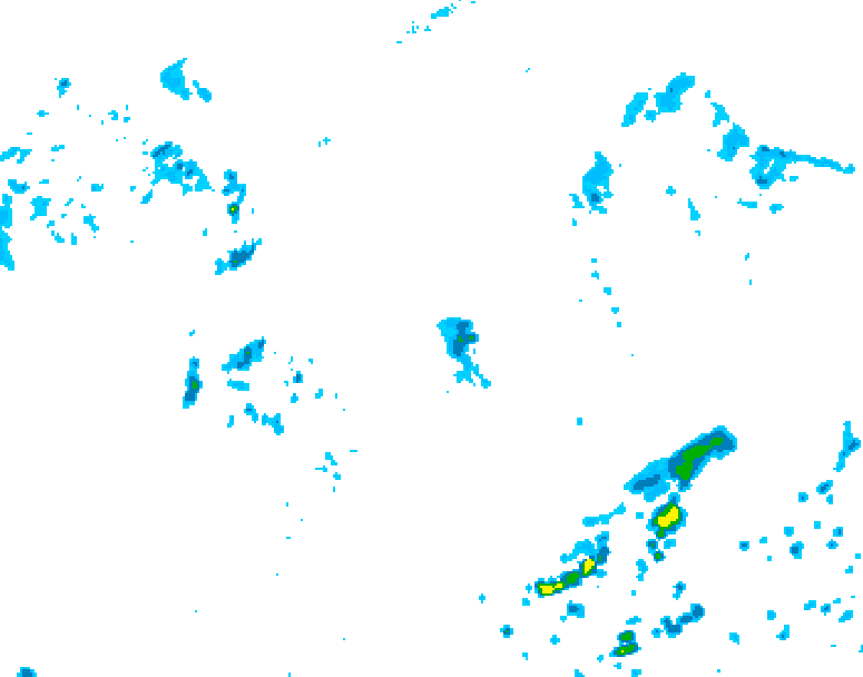 GDPS precipitation 126 hour forecast chart for Canada based on 2026/07/14 0000Z data
