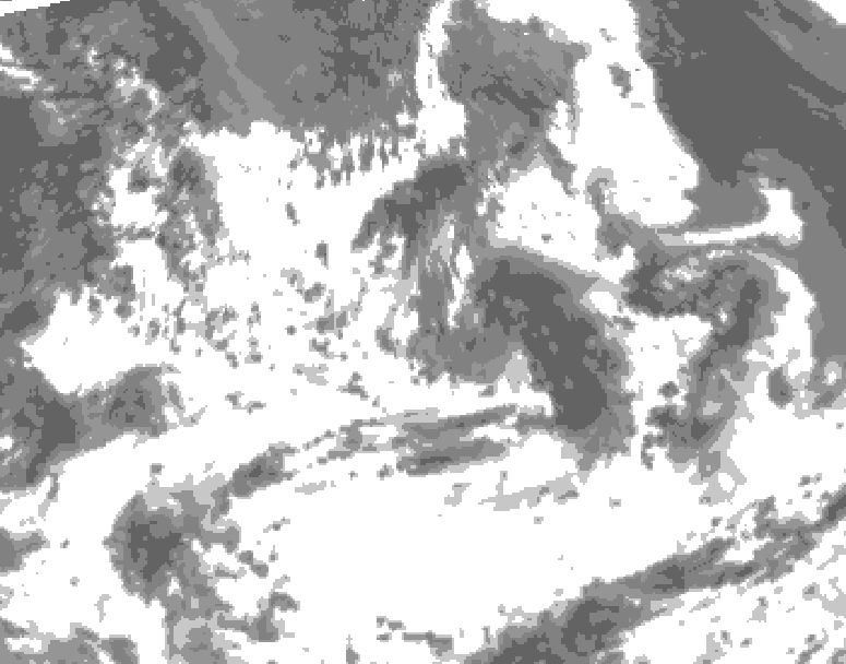 GDPS total cloud 006 hour forecast chart for Canada based on 2026/07/14 0000Z data